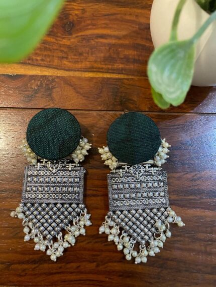 Tiendaa's Premium Quality Designer Fabric Earrings
